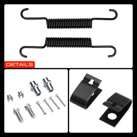 Premium Rear Side Drum Brake Hardware Kit For Chevy Equinox Captiva Sport GMC Terrain Suzuki XL7 Pontiac Torrent Saturn Vue 2007-2015 Super Durable Setup To Keep Your Ride Stopping Power Sharp And Safe On The Streets