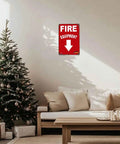 Metal Sign 8x12 Inches Dope Funny Tin Wall Decor for Office, aluminum sign on wall near holiday decor.