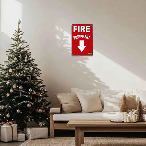 Metal Sign 8x12 Inches Dope Funny Tin Wall Decor for Office, aluminum sign on wall near holiday decor.