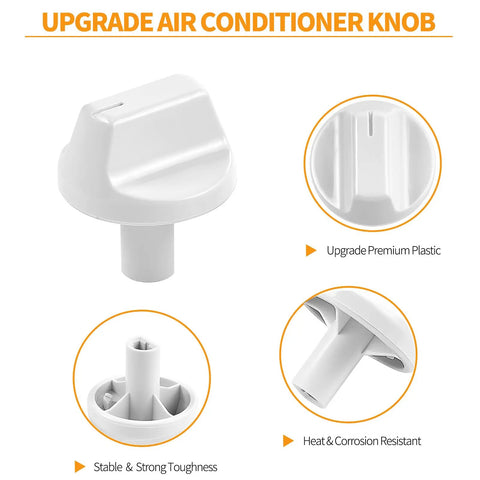 Top Shelf White Air Conditioner Control Knob Replacement For GE And Hotpoint Window Units Hella Durable Premium Plastic Temperature Dial Built Tough To Handle Daily Grind
