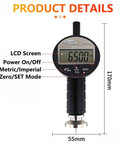 Portable Handheld Digital Surface Roughness Tester For 0 To 9 mm Range And 0 To 9000 Um, 1 Um Resolution, LCD screen shown