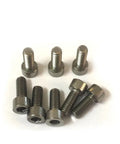 Kickass M3 Hex Socket Head Machine Screws And Round Head Titanium Bolts For Gritty Metalworking And Weekend Shop Builds Pro Grade tight tolerance screws on a white background.