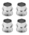 Three Quarters To Five Eighths High Misalignment Spacer For Rod Ends With Standard Ball Width Ideal Upgrade For Off Road Or Street Vehicles Providing Flexible Strong Linkage Between Differing Diameters, chrome spacers set