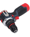 Close-up of Heavy Duty 18V Cordless Drill Set With Brushless Motor And 80 Nm Torque, showing ergonomic handle and chuck.