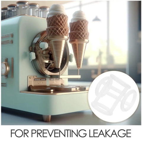 Ice Cream Machine Seal Rings Silicone Gaskets Replacement Parts For Commercial Ice Makers Leak Proof Food Grade Seals Easy Fit