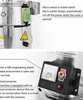 Electric Grain Grinder Mill High Speed showing micro switch and overload protector close-up