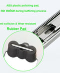 Close-up of 22 Inch Full Extension Ball Bearing Drawer Slides Set, showing rubber pad for noise reduction with side mount bracket.
