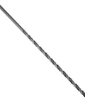 Five Piece Extra Long High Speed Steel Drill Bit Set For Everyday DIY Drilling Includes one of the 12 inch bits with spiraled design.
