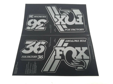Heritage Fork And Shock Decal Kit Stealth Vinyl Finish For Motorcycles And Dirt Bikes weatherproof sheet with FOX branding