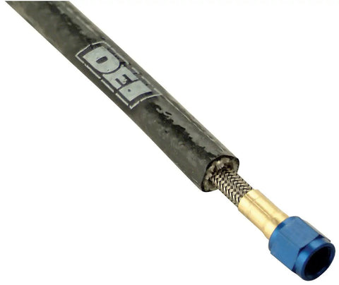 High Temp Fire Sleeve And Tape Kit, 3/8 Inch ID, 3 Foot Length, Glass Braided With Silicone Coating on hose, detail view