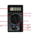 Pocket Size Digital Multimeter With LCD Auto Range For Voltage AC Voltage Current Resistance Diode Transistor Battery Testing