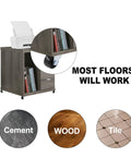 1 Inch Diameter Swivel Caster Wheels With Rubber Base And Rectangle Top Plate Bearing Heavy Duty 8 Pack Load Capacity 20 Kg Each Ideal For Furniture Equipment Carts Cabinets And Industrial Use shown on wood cabinet on various floors