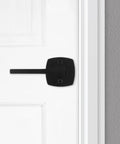 Matte Black Dummy Door Handle Set For Closets And Pantries Single Sided Non Turning Push Pull Lever For French Double Doors Reversible Interior Pull Handle With Microban Protection Easy DIY Pack Of 2 on white door