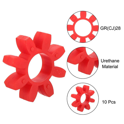 10 Pack Red Curved Jaw 28 Urethane Coupling Inserts For L Jaw Couplings Flexible Durable Center Inserts That Keep Your Jaw Couplings Running Smooth And Quiet With Reliable Performance.