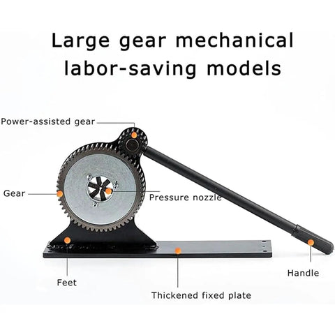Premium Manual Hose Crimper 4Mm-33Mm For Ac Inlet Return Outlet Pipes Mechanical Gear Crimping Machine gear mechanism detail