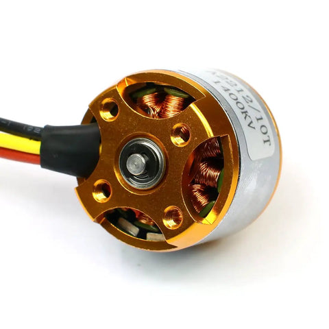 A2212 1400Kv Brushless Outrunner RC Motor With 30A ESC, 3.17mm shaft, for drones and quadcopters, side view