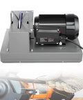 Heavy Duty Lawn Mower Blade Sharpener Bench Grinder with ceramic wheel and motor for easy lawn maintenance.