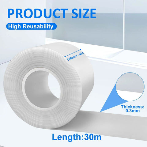 Urethane Die Protection Film For Press Brake Bending No Mark Shield Scratch And Rust Defense, 4in x 0.012in x 100ft roll, clear.