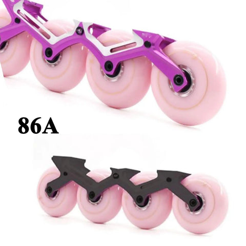 Inline Skates Replacement Wheels Pack 4 Or 8 72mm 76mm 80mm 86A Hardness Built To Last Durable Grippy Flat Flower Design