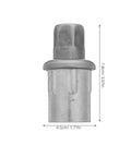 Four Adjustable Stainless Steel Furniture Feet With Levelers For Desks Cabinets Chairs And Shelving Units Bullet Leg Caps Built For Long Haul Floor Protection For Stable Even Surfaces, 7.8cm x 4.5cm