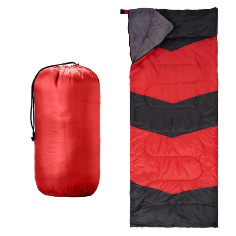 Cozy Cold Weather Sleeping Bag For Adults Perfect For Backpacking And Camping Lightweight And Packable Gear, red design