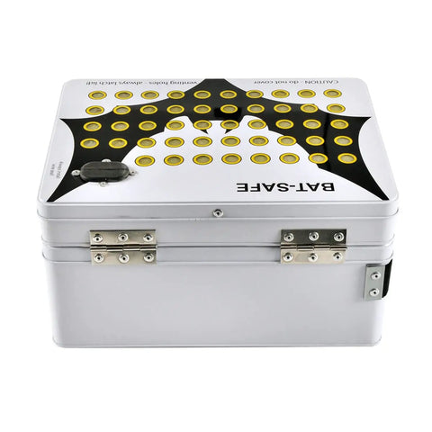 Fireproof LiPo Battery Charging Safe Box M Size Lightweight Four Pound Design For Drones FPV And RC Hobbyists With Easy Wire Access