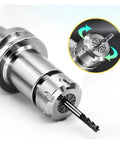 XZZQDZSWMN ER32 Collet Chuck For CNC Milling And Lathe Engraving Tool 19mm Spindle Holder with drill bit secured.
