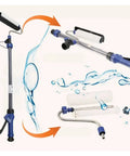 Professional Grade Extended Reach Paint Roller Brush 7 In 1 Multi Function Primer Tool with water spray feature.
