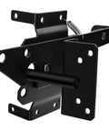 Heavy Duty Self Locking Gate Latch Post Mount For Wood And PVC Fences Durable Metal Gate Lock Hardware Black Finish