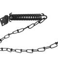 Storm Door Protector Chain And Spring Black For Windy Weather Tough As Nails Shield That Absorbs Sudden Door Slams Prevents Screen And Frame Damage Easy Install Durable Spring Loaded Chain For Exterior Doors black steel chain with spring
