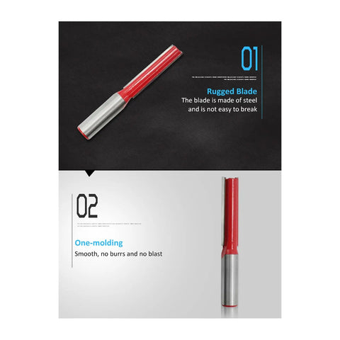 Must-Kill 1/2 Inch Shank Flush Trim Router Bit For Woodworking Pros showing rugged steel blade and sleek design.