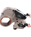 HuiWosen Hollow Hydraulic Torque Wrench Pump Electric Hytorc Tool For High Performance with interchangeable drive gears.