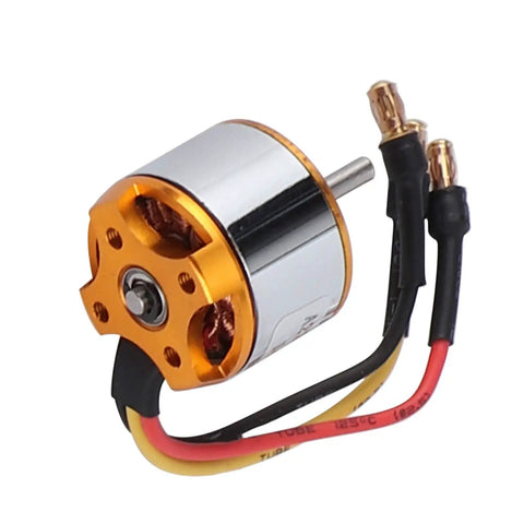 High Performance RC Helicopter Fixed Wing Set With 2212 1400KV Brushless Motor, showing motor close-up detail with connectors.