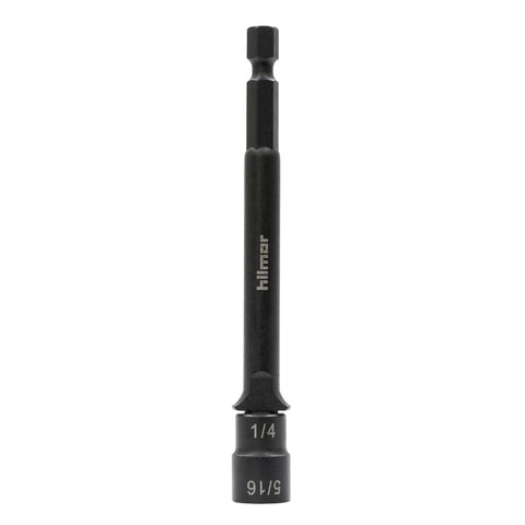 Workhorse 4 Inch One Quarter And Five Sixteenths Reversible Magnetic Nut Driver with Quick Socket Change and Slippage Resistant Design