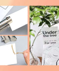 Heavy Duty Single Hole Punch With 2 Inch Reach And One Quarter Inch Hole shows clean punch in paper, ideal for crafts with plants.