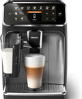 Top Tier Fully Automatic Espresso Machine Boasting A No Fuss LatteGo Milk Frother For Eight Rich Brews And A Sleek Touch Interface In Matte Black.