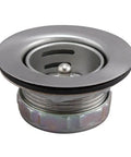 Stainless Steel Junior Duo Bar Sink Strainer With Basket For 2-Inch Or 2-1/2-Inch Openings Polished Chrome Finish