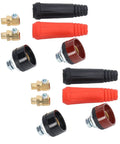 Heavy Duty Welding Cable Panel Connector Kit 12 piece set with socket plugs and adapters