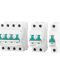 4P MCB Miniature Circuit Breaker With 1000V Voltage Rating And 6KA Fault Current Capacity Pick Your Amp From 6A To 63A in various sizes.