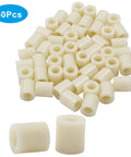 Pro Grade ABS Plastic Spacers 0.45 Inch OD 0.24 Inch ID 0.5 Inch Thick Unthreaded Standoff Bushings Pack Of 50