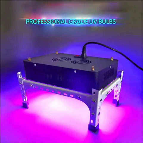Heavy Duty Led Ultraviolet Uv Curing Lamp With 365Nm 395Nm 405Nm Settings And 5600W Kickass Output For Resin Glue And Paint Coating On Pcb And 3D Prints With Us Plug
