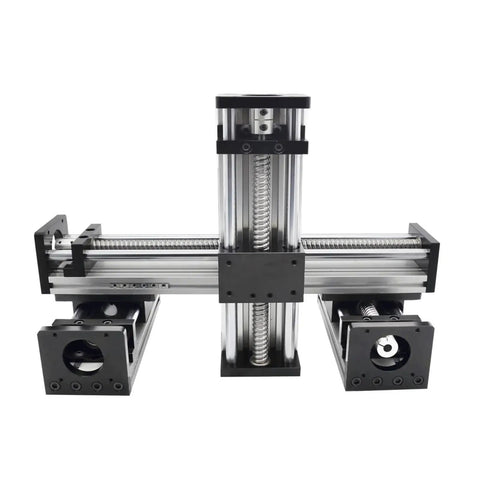 Z Axis Sliding Table Stage With 100-300mm Travel, MGR16 16mm Linear Rail, SFU1605 Ball Screw, front view of actuator bundle