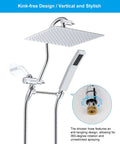Heavy Duty All Metal Shower Hose 90 Inch Stainless Steel Brass Fittings Chrome with anti-tangling design