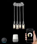 RGB Dimmable LED Island Light Beer Bottle Shape With Smart App Timer And Schedule, Height Adjustable, and smart devices