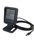 Flexible Hands Free Presentation Barcode Scanner 1D 2D And PDF417 With USB Cable, shown from the side, large reading window, XP 7680G model