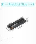 17Pcs DIP IC Socket Adapter Kit With 7.62mm Row Pitch And 28 Pin Sockets For Breadboard Prototyping And PCB Design, 2.54mm Pitch