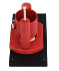 Heavy Duty Manual Lifting Base Router Insert Plate Flip Board Kit For Table Routers With Hand Crank showcasing red and black design.