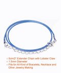 Waxed Cotton Necklace Cord Set With Clasps, 150 Pieces, 1.5 Millimeter Thickness, Mixed Colors, 18 Inch Length