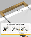 Installation of Champagne Bronze Cabinet Pulls Two And A Half Inch Brushed Bronze Drawer Handles 10 Pack Durable Premium Stainless Steel