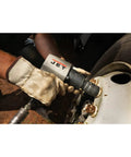 Mechanic using Half Inch Aluminum Impact Wrench With Feather Trigger, 680 Ft Lbs Torque, 8000 RPM on tire
